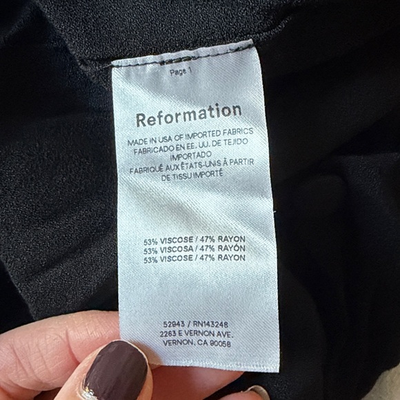 Reformation Frances two piece black. new - Picture 5 of 5